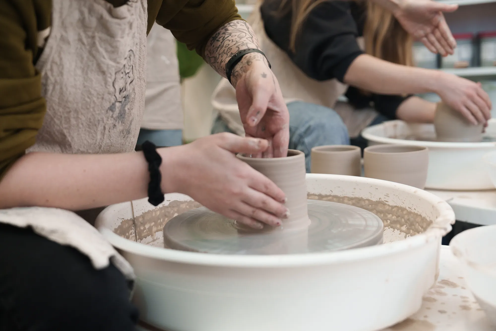 Wheel-Thrown Pottery Conditioning Class thumbnail 4
